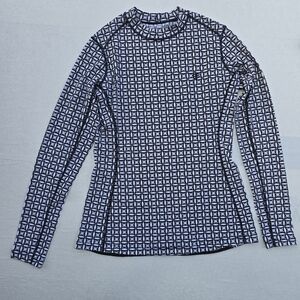 Coolibar Long Sleeve UPF 50+ Geo Print Rash Guard Top